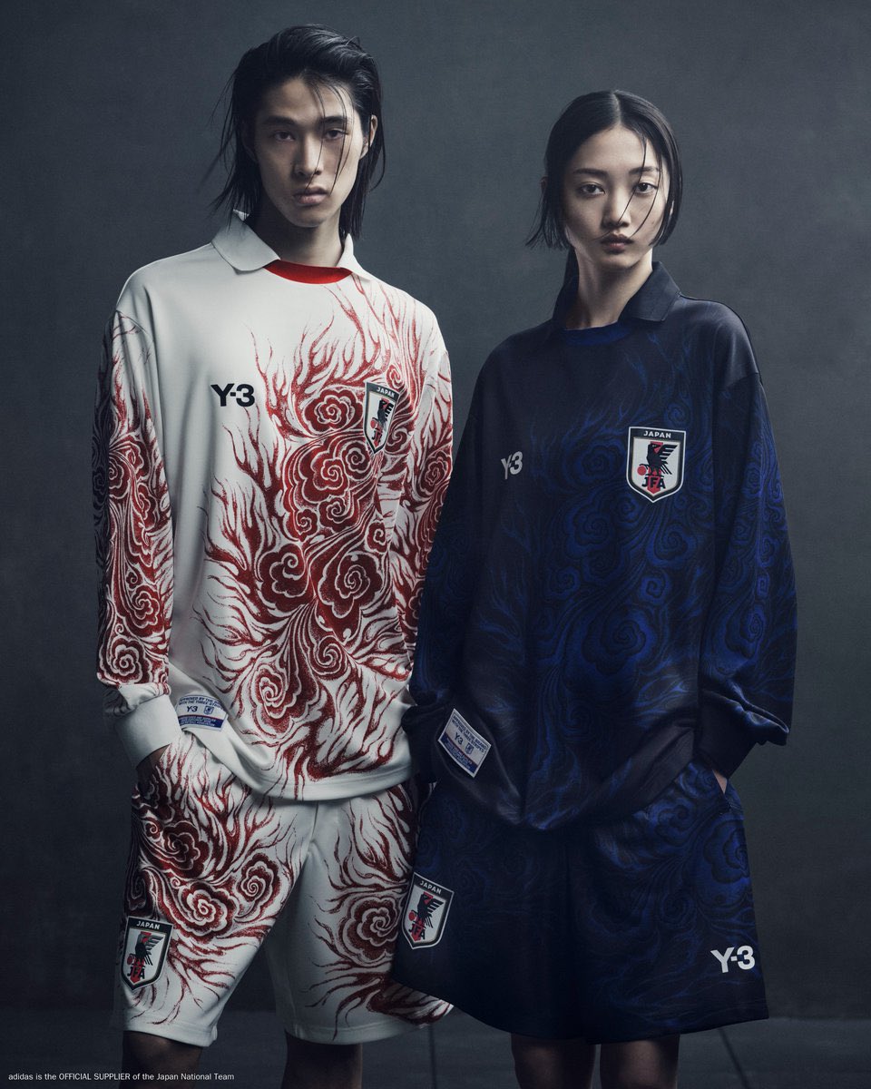 StreetFashion01's tweet image. Japan’s 2024 Kits designed by Yohji Yamamoto!🖤