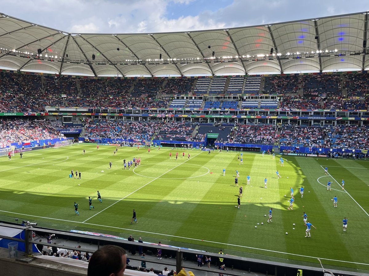This weekends football fix with Georgia V Czech Republic in Hamburg👌🏻⚽️