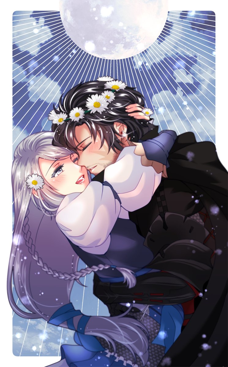 「「満月」一周年おめでとうございます!#クラジル #Cliji #FF16 」|ナイス🐥🐬のイラスト