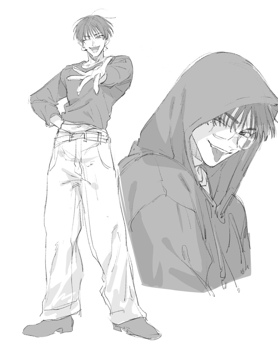 次描きたい男のラフです
迷・・・・・・ 