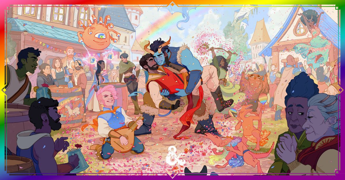 TriceratopsMr's tweet photo. The Disney vibe that WotC has been going for is the #1 turn off for official D&amp;D products for me. 

Me ditching 5e years ago for smaller company products was the best decision I have made as a Game Master https://t.co/DN6DcRr3Rj