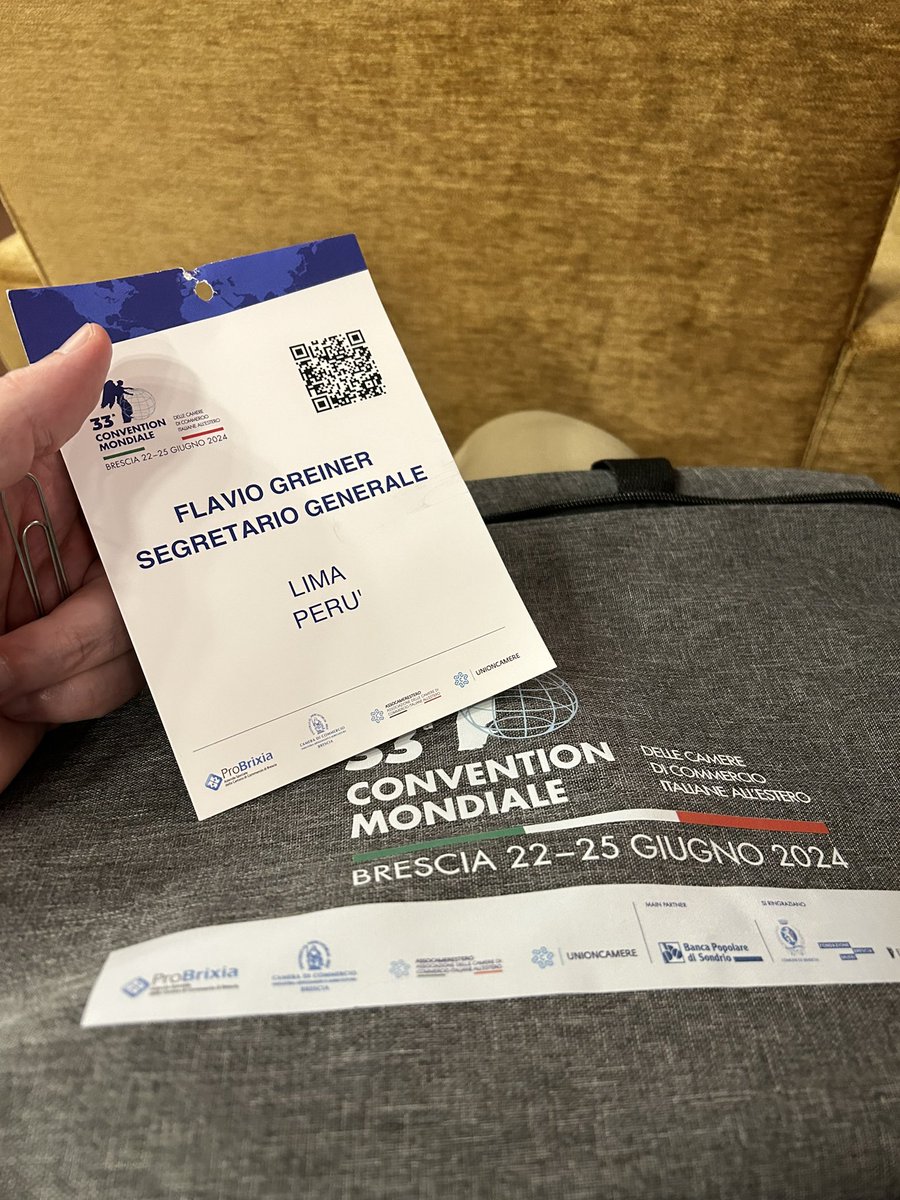 Hoy iniciamos los trabajos de la convención de cámaras de comercio. Una oportunidad para intercambios y conversaciones sobre el futuro de Italia en el exterior. Gracias a <a href="/assocamestero/">@assocamerestero</a> , <a href="/unioncamere/">Unioncamere</a> , ProBrixa y cámara de Brescia 🇮🇹🇵🇪