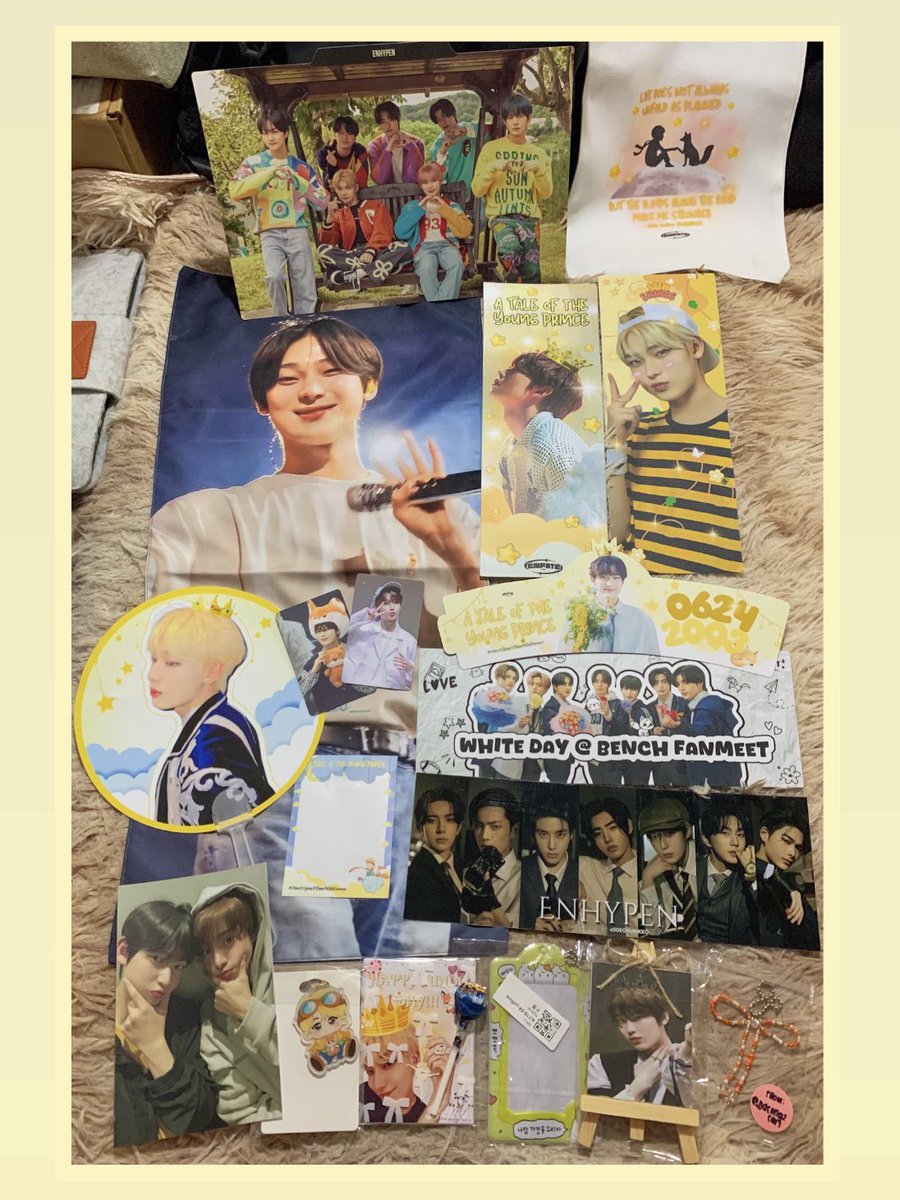 yeyunpup's tweet photo. Thank you sososososososo much 💛⭐️ @enfate_bulacan for #OnceUponATimeWithSunoo cse, freebies and prizes!! 🪄

And tysm for the freebies~
@ramyeonzcutie_
@mywoonieeverse
@jjdeongzcart
@yjw_naya https://t.co/BUIuKnlEQw