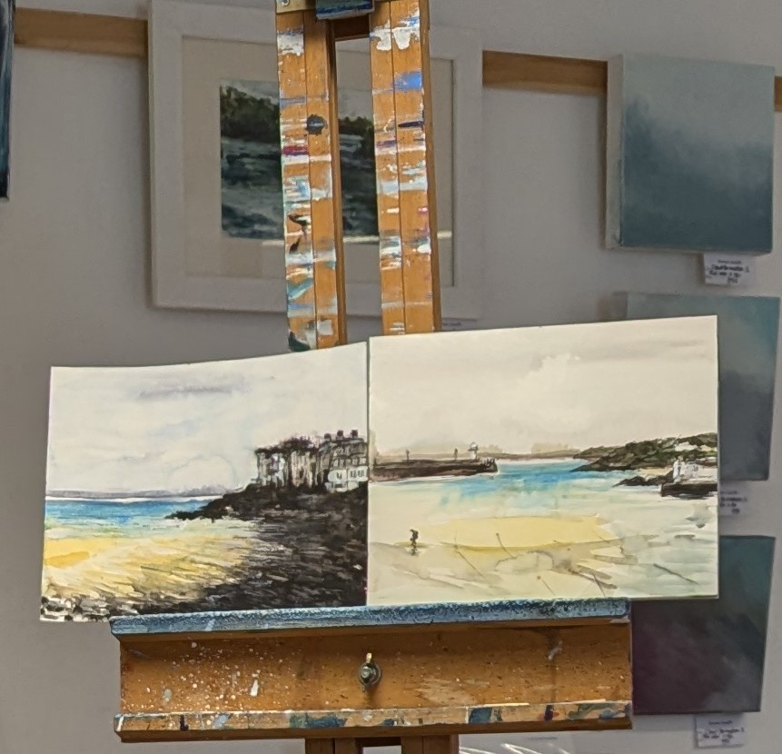 KarenSmitharts's tweet photo. Fleeting impressions of St Ives. Quick sketches. #thecornwallwatercoloursociety #cornwallwatercoloursociety #stives #stivescornwall #stclement #stclementtruro #stclementcornwall #thelychgate #thelychgateartstudio #watercolours https://t.co/MyqGNS0Sgl