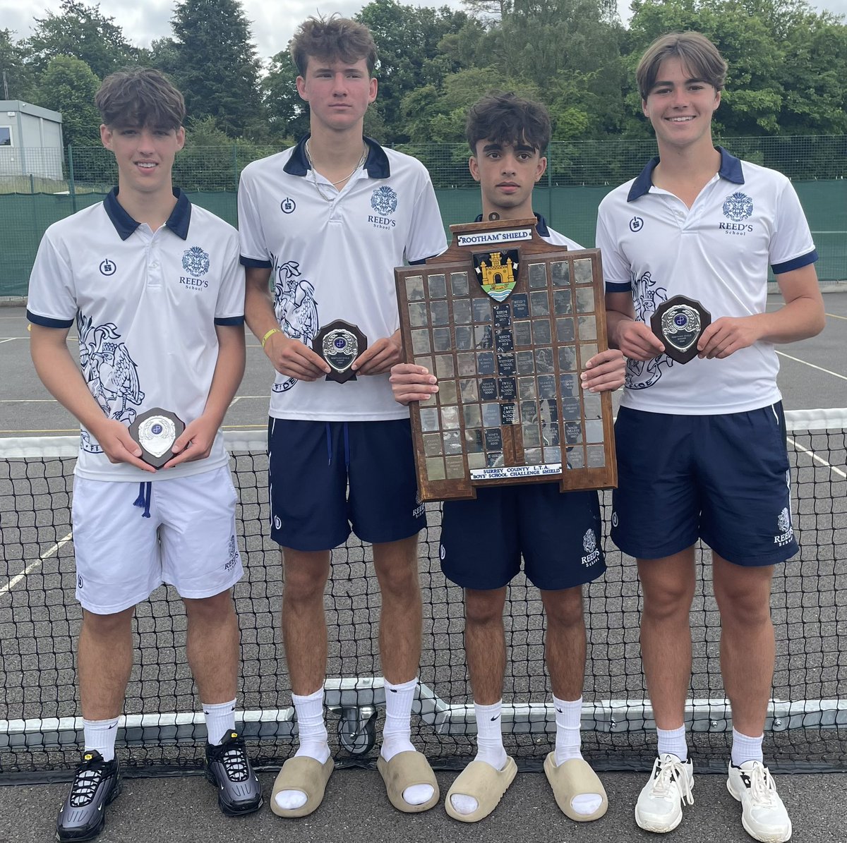 It is a magnificent three titles in four days for the Under 18 boys team as we win the Surrey Cup ( Rootham Shield) with a very hard fought victory over Ewell Castle. Well done boys! <a href="/ReedsSchool/">Reed's School Cobham</a>