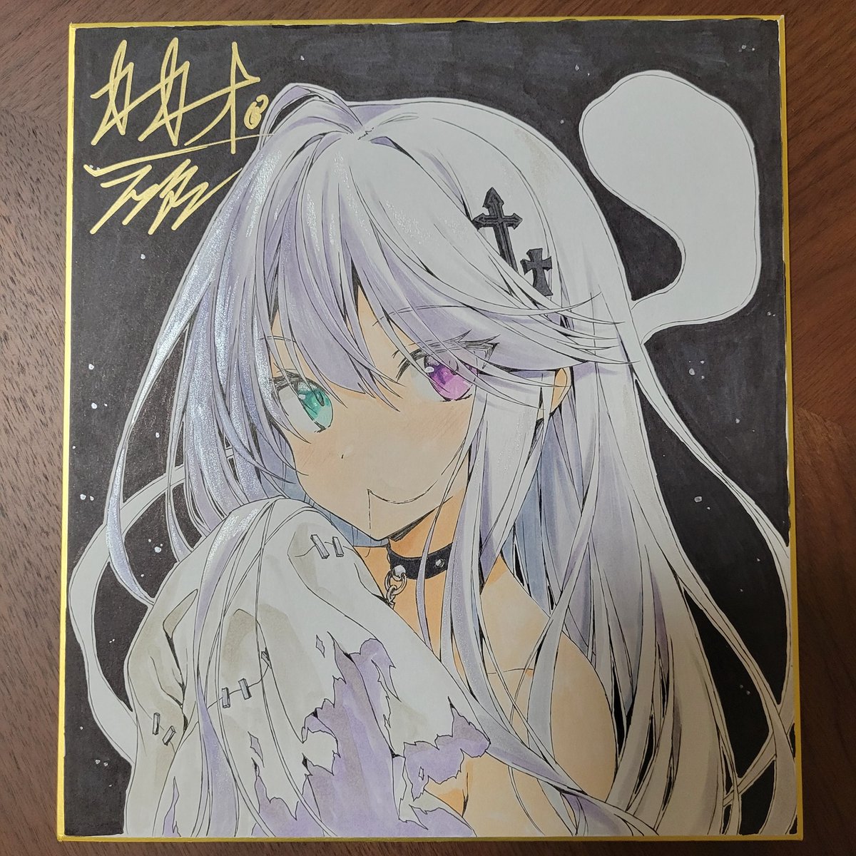 「明日の北海道COMITIA19で出品する描きおろし色紙です!!  オークション形」|カカオ・ランタンのイラスト