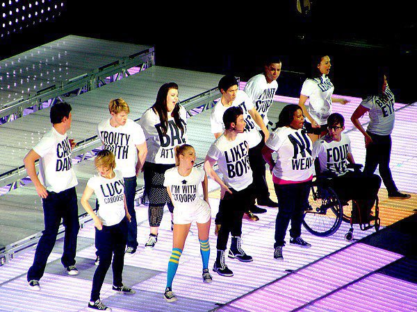 On this day in Glee tweet media