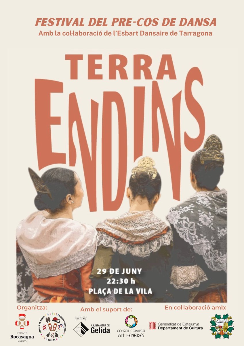 Un any més arriba el festival del Pre-Cos de Dansa, enguany conjuntament amb l'Esbart Dansaire de Tarragona. Tindrà lloc divendres 29 de Juny a les 22:30h a la Plaça de la Vila.
Moltes gràcies a tothom que ha treballat i col·laborat perquè tot això sigui possible.

Us hi esperem!
