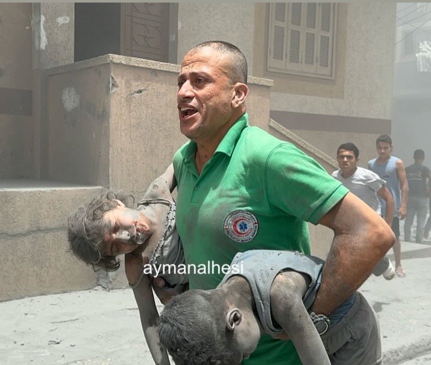 Israel commits genocidal massacres against citizens and defenseless children in Al-Shati camp