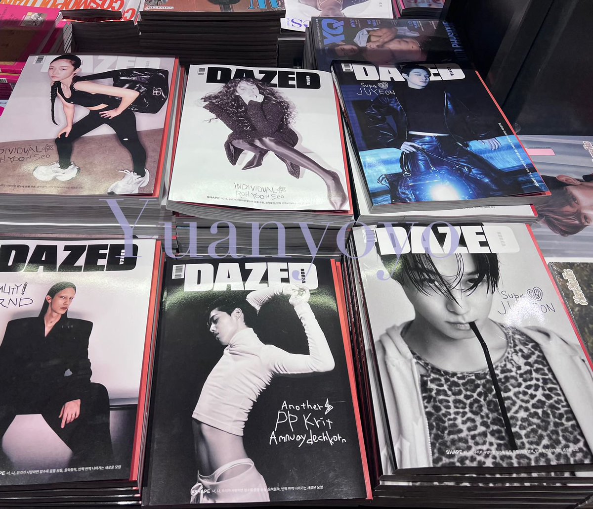 pp99430's tweet photo. Now all the PP covers have been sold out in the largest bookstore in Seoul🫶🏻The magazine just started to be released on the 20th！！😭

#DazedKoreaxPPKrit #BalenciagaxPPKRIT 
#ppkritt https://t.co/dLjMSUyOJ2