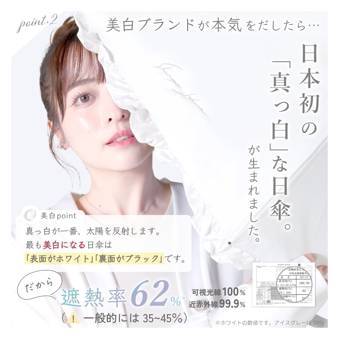 シロノサクラ　日傘　新品未使用　ホワイト 公式】真っ白な日傘｜ 風鈴草 ｜ シロノサクラ。 – シロノサクラ