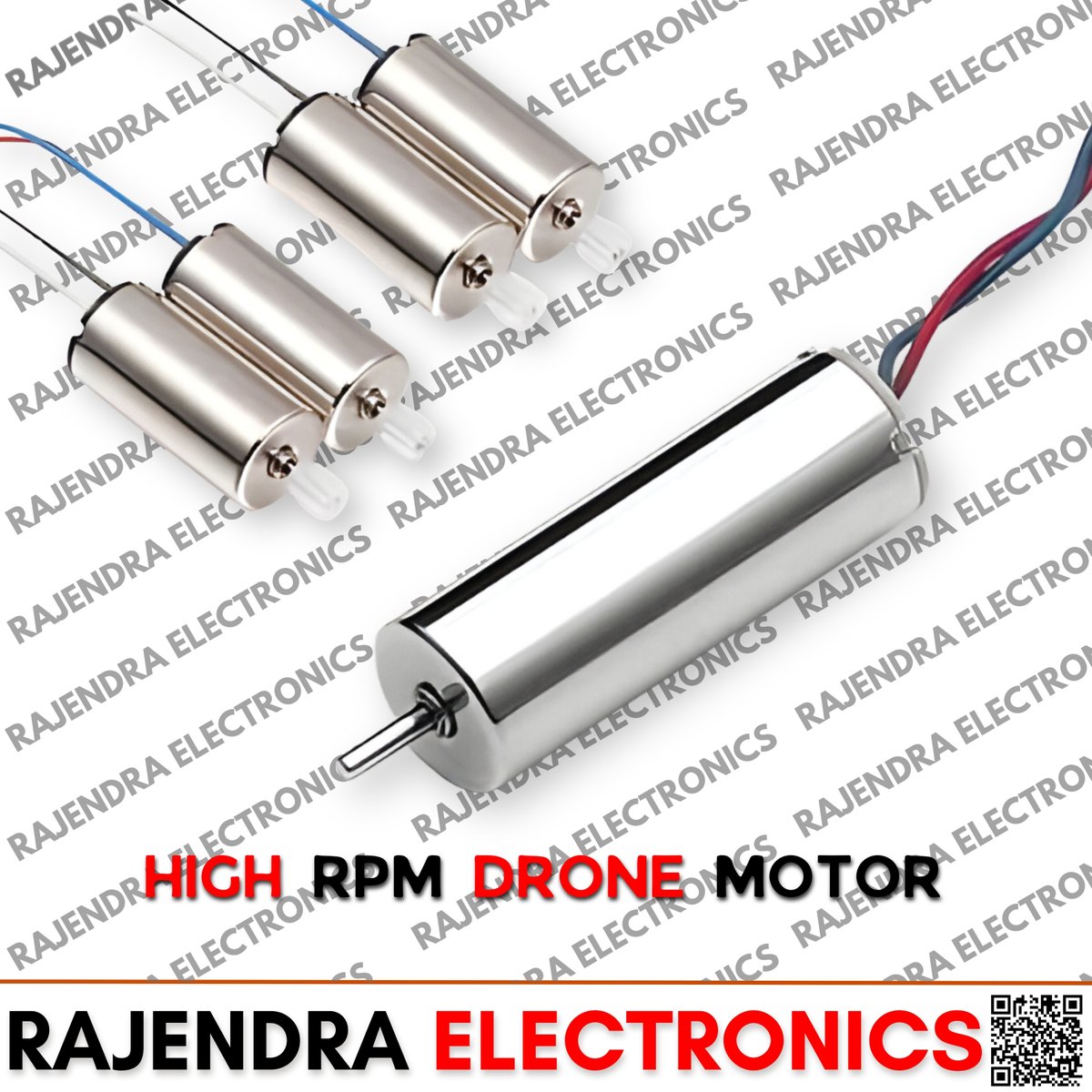 Rajendra_Elec's tweet image. HIGH RPM DRONE MOTOR

STOCK AVAILABLE !!!

FOR PRICE AND MORE INFORMATION FOLLOW US ON OUR WHATSAPP CHANNEL :
whatsapp.com/channel/0029Va…

For any Query:
☎ : +91-9899391155, +91-9910772484