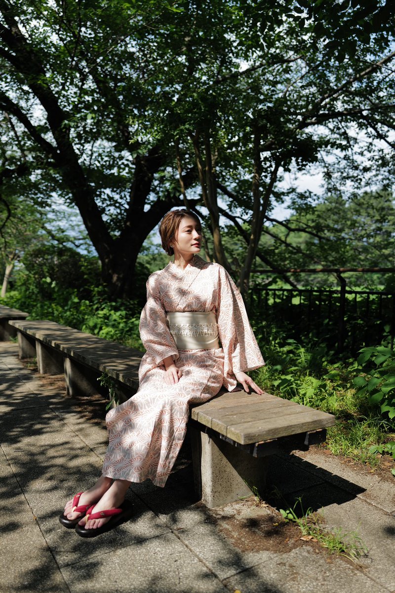 夏ですね〜🍉 衣装で浴衣を着ました！ みんなは今年着る予定ある