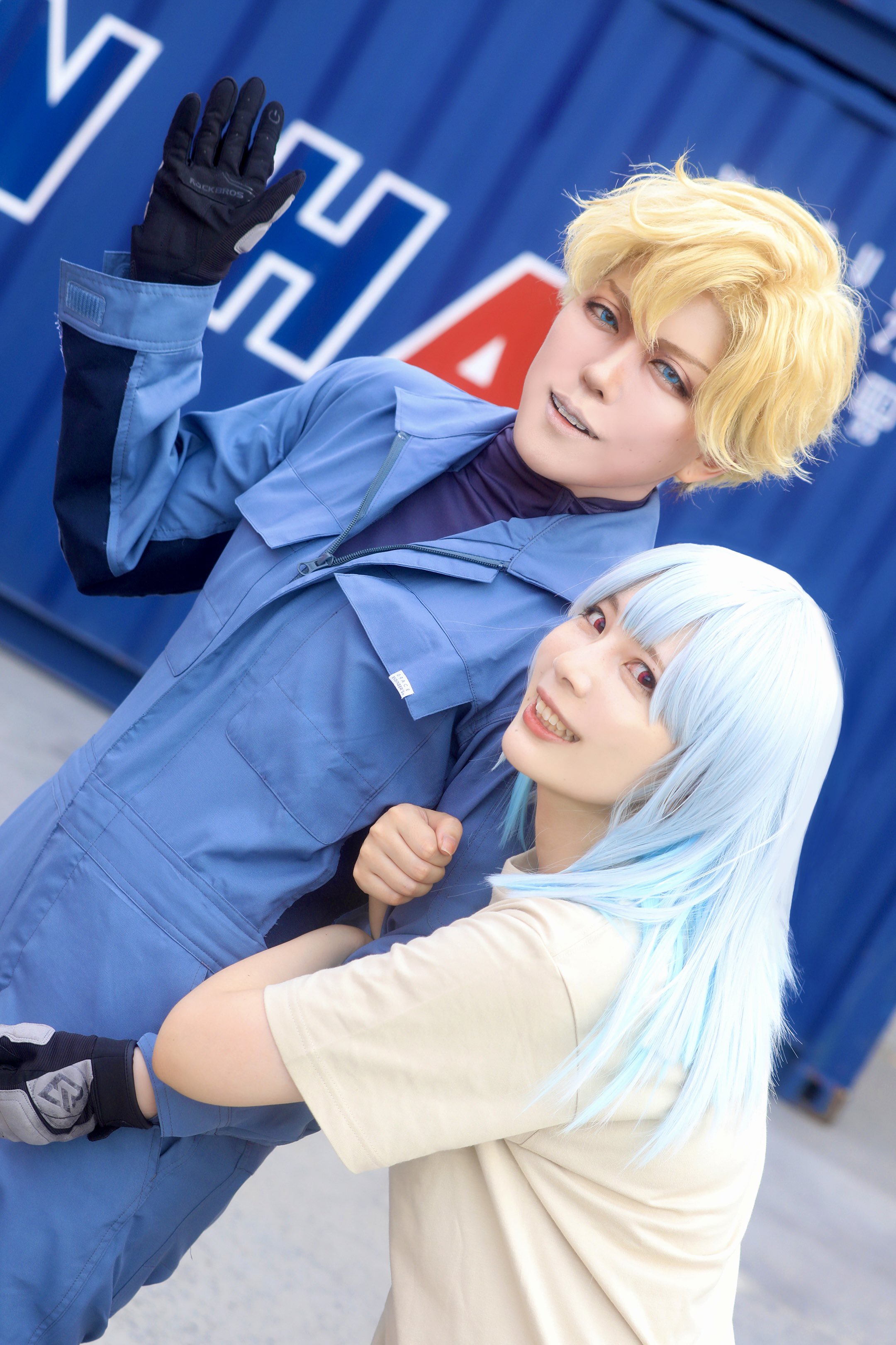 WIND BREAKER 梶蓮 セット済 ウィッグ コスプレ衣装 アシスト