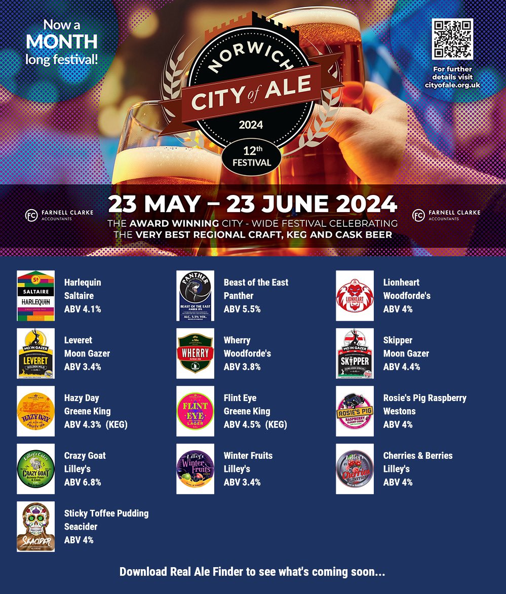 Lollards Pit (@lollards_pit) on Twitter photo What’s on ⬇️
Beer & Cider Board: bit.ly/2op69fb
Final weekend of @CityOfAle <a href="/SaltaireBrewery/">Saltaire Brewery</a> <a href="/Pantherbrewery/">Panther Brewery</a> <a href="/WoodfordesBeer/">Woodforde's Brewery</a> <a href="/moongazerale/">Moon Gazer Ale</a> <a href="/greeneking/">Greene King</a> <a href="/lilleyscider/">Lilley's Cider</a> <a href="/SeaCiderSussex/">SeaCider</a>
#RealAleFinder <a href="/NorwichPubs/">Norwich Pubs</a> What’s on ⬇️
Beer & Cider Board: bit.ly/2op69fb
Final weekend of @CityOfAle <a href="/SaltaireBrewery/">Saltaire Brewery</a> <a href="/Pantherbrewery/">Panther Brewery</a> <a href="/WoodfordesBeer/">Woodforde's Brewery</a> <a href="/moongazerale/">Moon Gazer Ale</a> <a href="/greeneking/">Greene King</a> <a href="/lilleyscider/">Lilley's Cider</a> <a href="/SeaCiderSussex/">SeaCider</a>
#RealAleFinder <a href="/NorwichPubs/">Norwich Pubs</a>