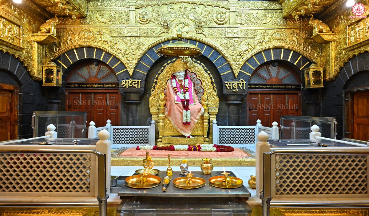SSSTShirdi's tweet photo. *!! ॐ साई राम !!*
*श्री साईबाबा संस्थान विश्वस्त व्यवस्था,शिर्डी*
*!! ॐ Sai Ram !!*
*Shri Saibaba Sansthan Trust, Shirdi*
≈≈≈≈≈≈≈≈≈≈≈≈≈≈≈≈≈ *आरती :-धुपारती* 
*शनिवार २२ जून २०२४*    
*Aarti :-Dhooparti*
*Saturday 22 June  2024* https://t.co/hmcE0KVnIu