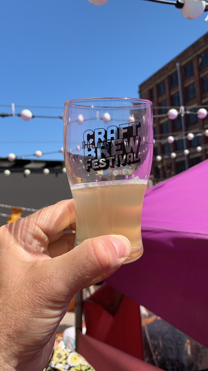 ODPAMR's tweet photo. @TopRopeBrewing what more could you want on a hot day at a Craft Beer Festival than a 2.5% mojito. So far the best beer https://t.co/fvJy40Ysjm
