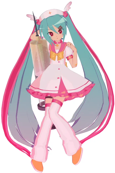I also wanted to introduce the idea of Teto as a rival Magical Girl Idol, but scrapped that as well. You can see a remnant of that in the background of the second chorus. I was gonna have her on the body pillow instead but figured it'd be funnier if it was Miku.