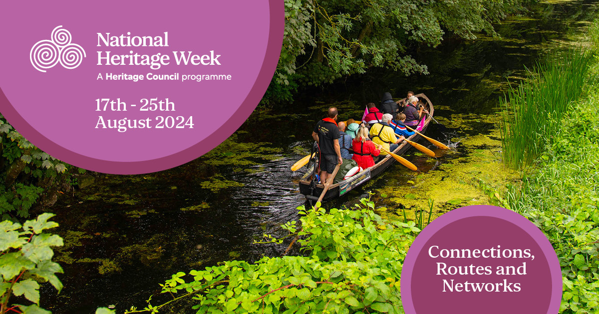Connections are a part of our theme this year 🤝

This year's theme encourages us to discover Ireland’s wealth of natural habitats, traditional routes, and rich cultural connections🍀

More information on our website 👇heritageweek.ie