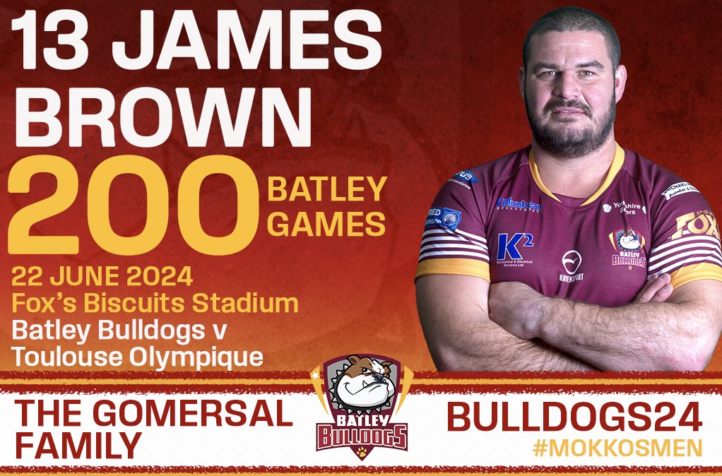BatleyRLFC's tweet image. Club captain James Brown leads the team out onto the field, making his 200th appearance for the club this afternoon!

Congratulations @brownields!