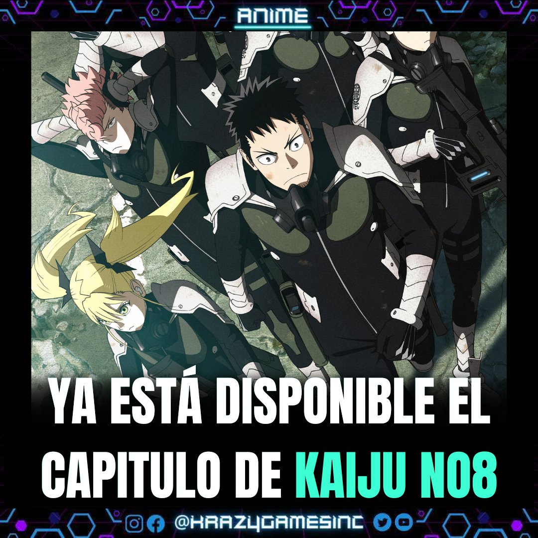 krazygamesinc's tweet photo. El capítulo anterior nos dejó así 🤯 ¿Que pasará con Kafka.? Ya podemos averiguarlo por qué ya está disponible el nuevo capítulo de KAIJU NO8.🔥
#KaijuNo8 #Crunchyroll #Anime #CapituloEstreno #KrazyGames #KrazyAnime https://t.co/KB0VhmiXpn