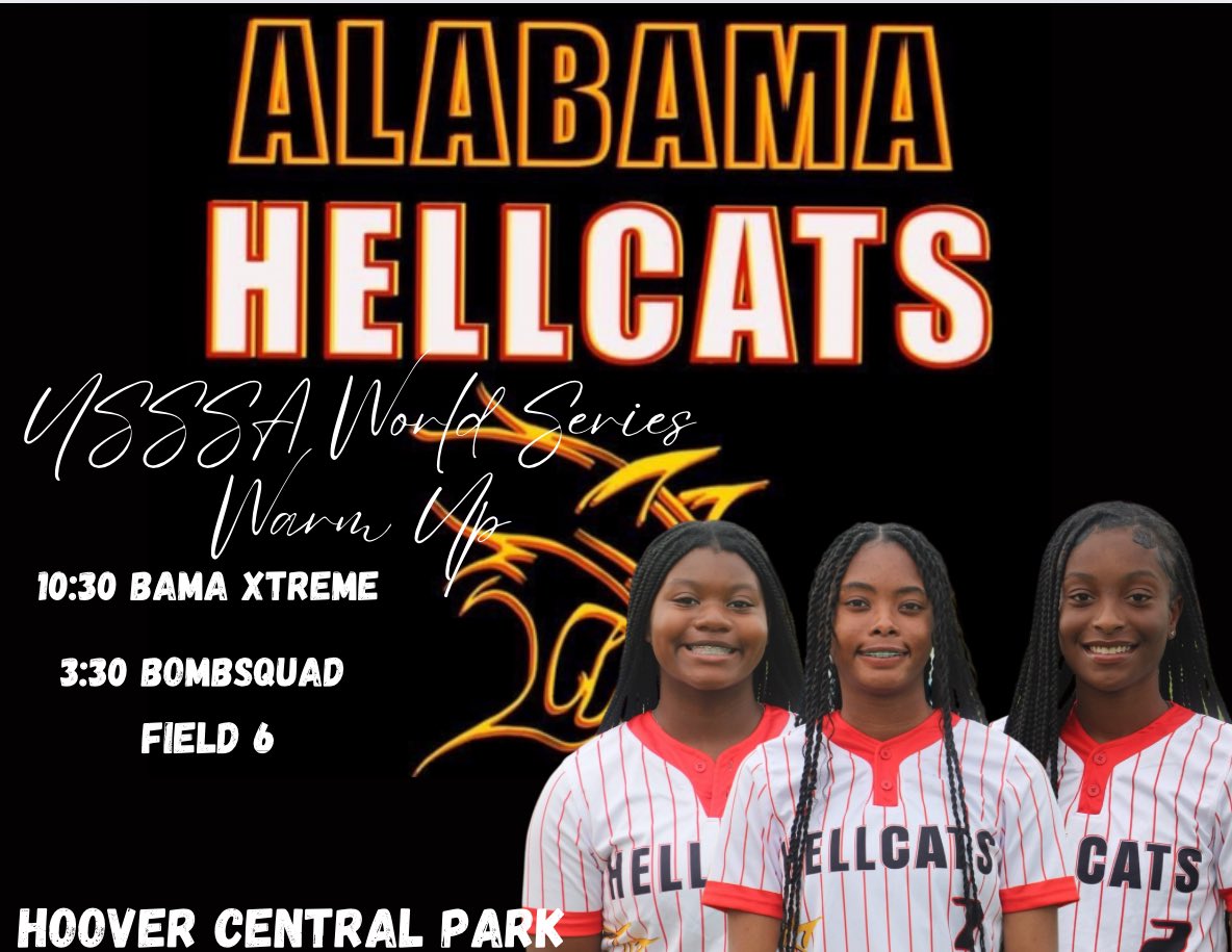 The Hellcats are on the road this weekend to Hoover to battle in the World Series Warm Up. Let’s Go Hellcats! ♥️🖤🥎