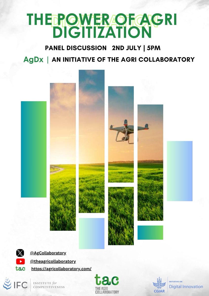 🌾 *Join the Agri Digital Revolution!* 🌾

We are thrilled to announce a panel discussion on the Power of Agri Digitalization. 

Livestreamed on (lnkd.in/gKnrpUkb)
July 2nd - 5 pm 

Join in and explore the future of agriculture, driven by innovation and technology.