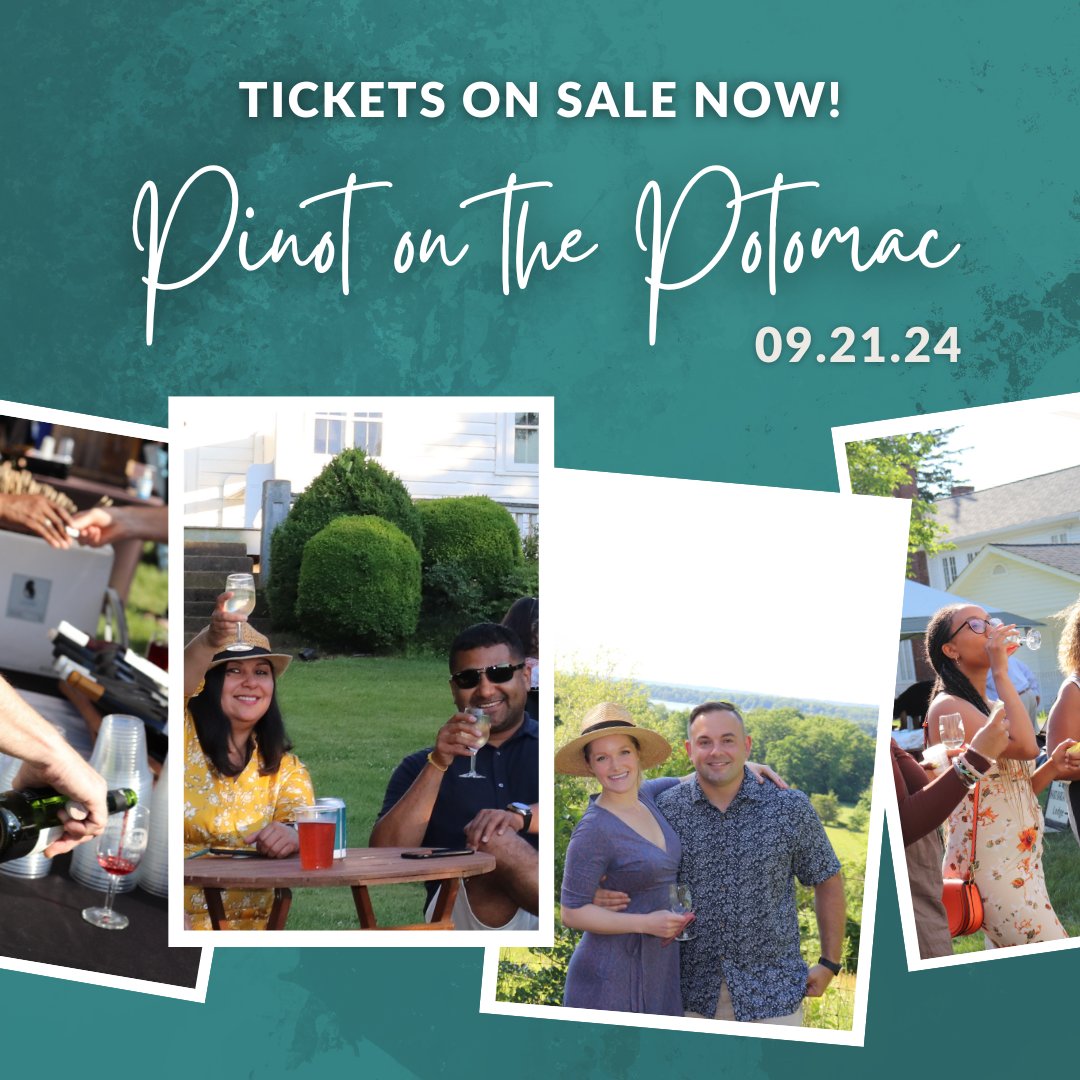 Don’t miss a chance to raise a glass for a good cause at #PinotOnThePotomac on 9/21. This year we're celebrating 70 years of environmental education. See you there! @mdwine 

Tickets on sale now: fergusonfoundation.org/pinot