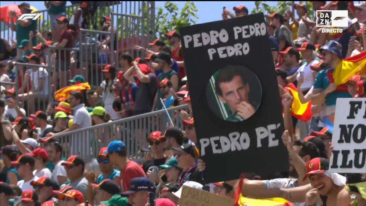 Increíble la afición🙌🙌🙌🇪🇸 Sois únicos👏👏👏#EspañaDAZNF1