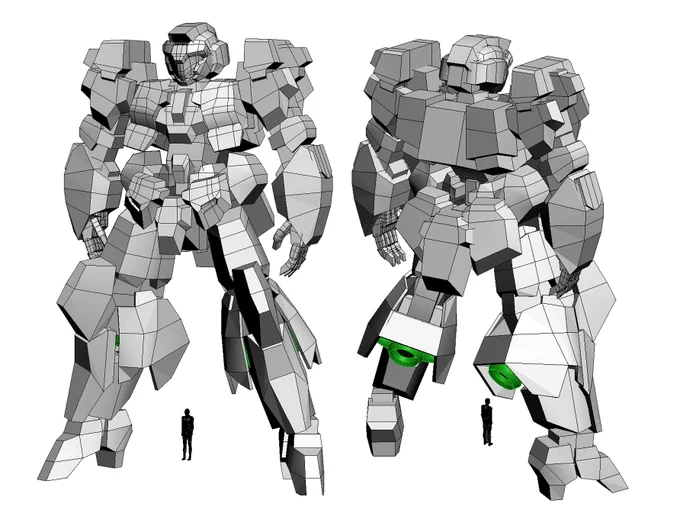 メカデザイナー、オリジナルロボをデザインして3Dプリンターで出力してみたその12 (デザイン編) バランス調整が終わったのでデザインの細部を詰めます  #3Dプリンター#オリジナルロボ #3DSMAX #イラスト #メカデザイン より 