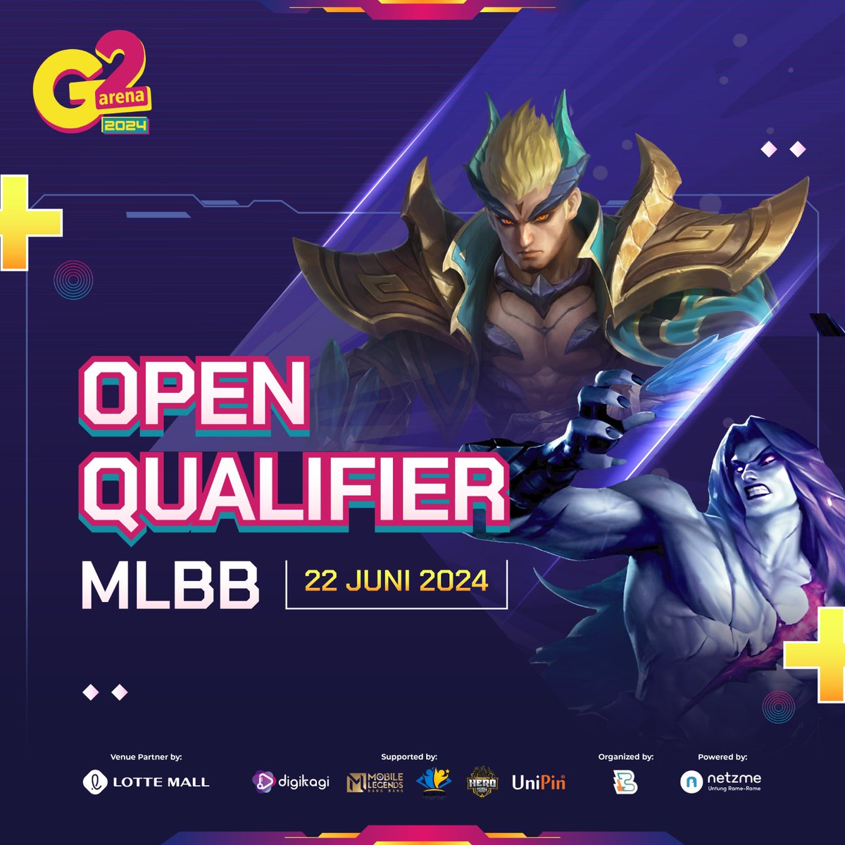 G2_arena's tweet photo. Open Qualifier MLBB G2 Arena dimulai

Siapakah yang akan lolos ke babak 16 besar dan bermain secara offline di Lotte Alley - Lotte Mall Jakarta?

#G2Arena https://t.co/v9b1BXuDuA