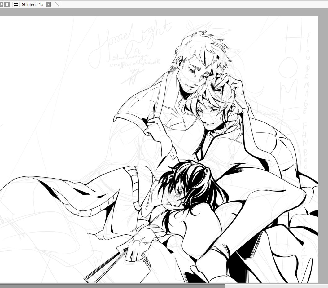 who wants a slow damage fanbook collection featuring the homelight trio and only the homelight trio (some madarame may slip between the cracks)