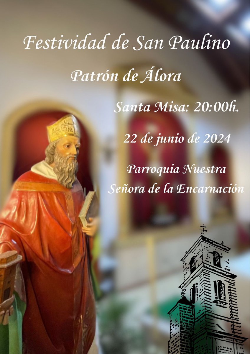 ¡Felicidades a todos los perotes con motivo del Día de San Paulino, nuestro patrón! 🎉🙏🎊 Que la alegría y la devoción nos unan en este día especial. 🌹✨ #SanPaulino #VirgenDeFlores #PatronaDeAlora #OrgulloPerote