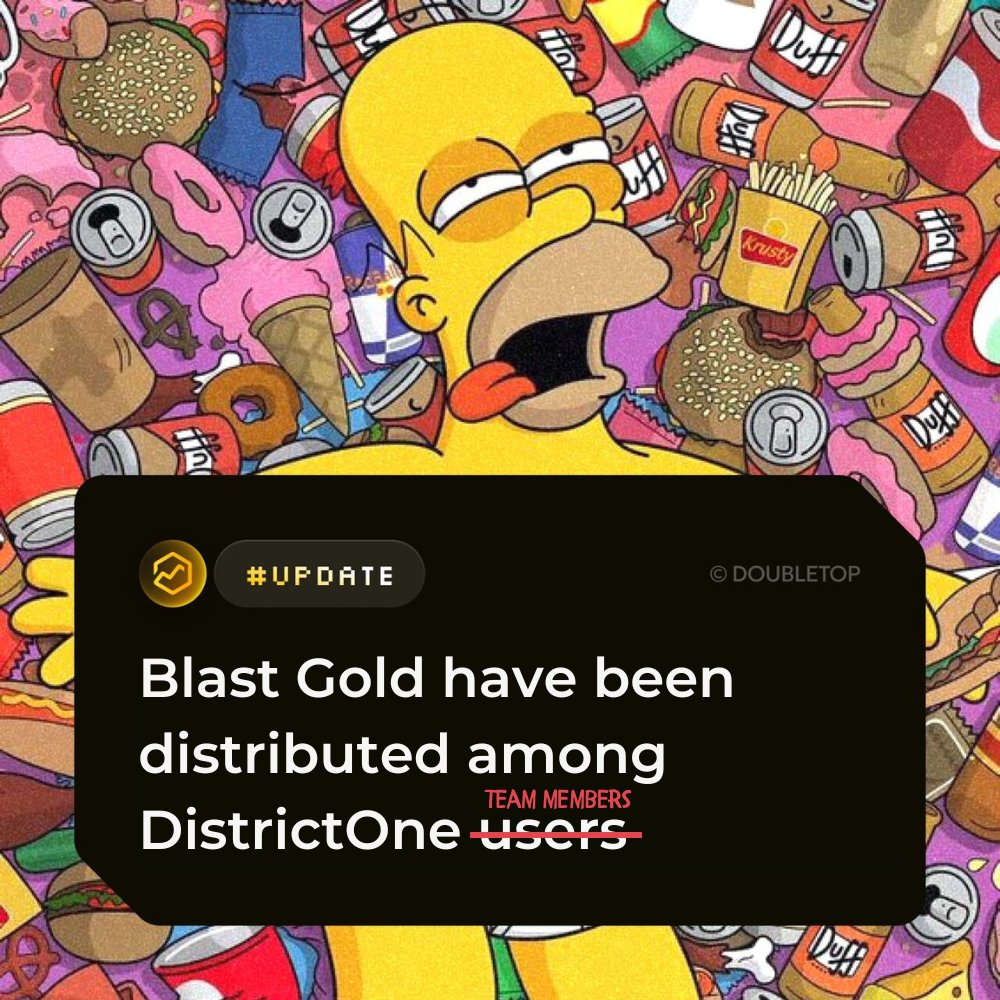 🚨 URGENT 🚨 

@Blast_L2  <a href="/pacmoon_/">Pacmoon</a> <a href="/danrobinson/">Dan Robinson</a>

District One has betrayed its community! They've changed gold distribution rules, stealing 850k gold to fund meme coin launches. Promised gold for weeks/months of farming is now gone 💔

Broken Promises: D1 was meant to be