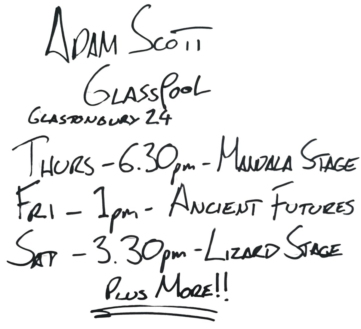 Playing some shows at <a href="/glastonbury/">Glastonbury Festival</a> again this year! See you there!