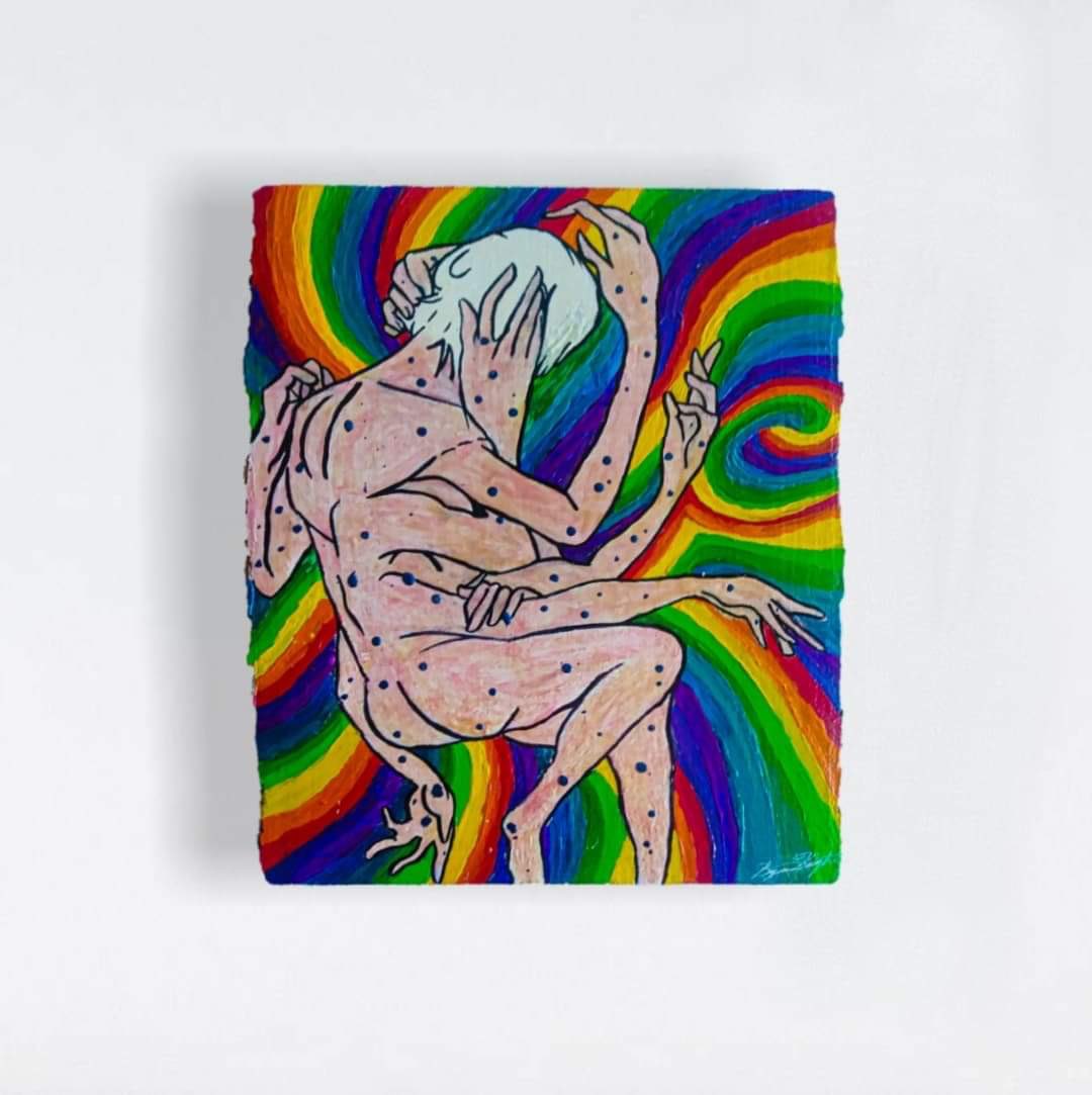 ☆ Illusions of Abditory: Acrylic - Psychedelic Painting

♡ $65
☼ 13” x 10” inches 
♡ 2018 
☼ wood // original // mixed 

An original psychedelic painting of a male. This piece was created of a male’s thoughts in spirals within spirals of contemplating to make a decision. ☽