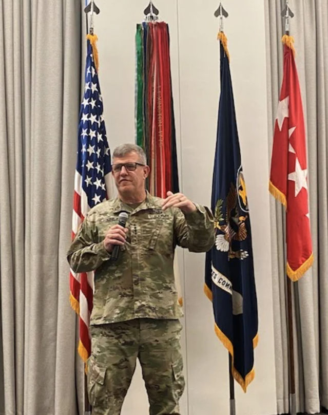 14 June 2024,AFC Headquarters, Austin, Texas

The AUSA Texas Capital Area Chapter assisted with the awards ceremony for the Best Warrior Squad Competition Award Ceremony at Army Futures Command. The 36th Infantry Division, TXARNG band provided the music.