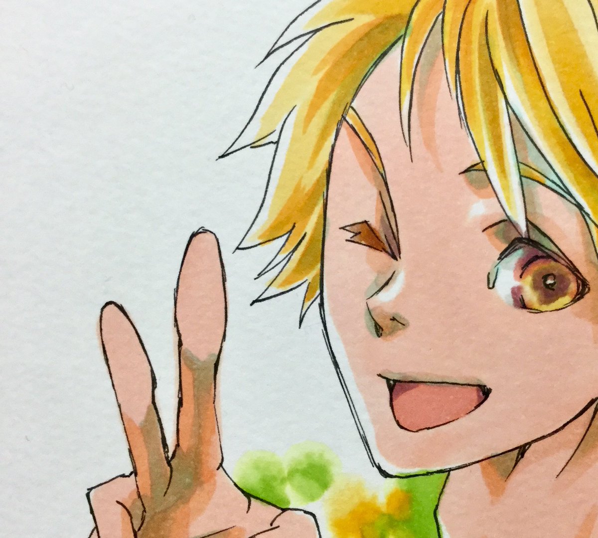 「あーっ! おめでと陽介! 毎回同じ絵でごめん! #花村陽介誕生祭2024」|河内実加🌕のイラスト