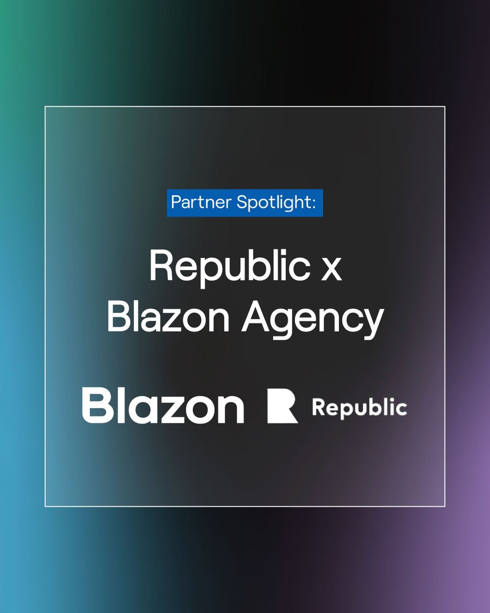 Democratizing investment with Republic.

Blazon Agency collaborates with Republic to provide diverse investment opportunities.

Get in touch to find out more
blazonagency.com 

#BlazonAgency #InnovationFirst #FutureReady #Crowdfunding #DigitalAgency #Kickstarter #Indiegogo