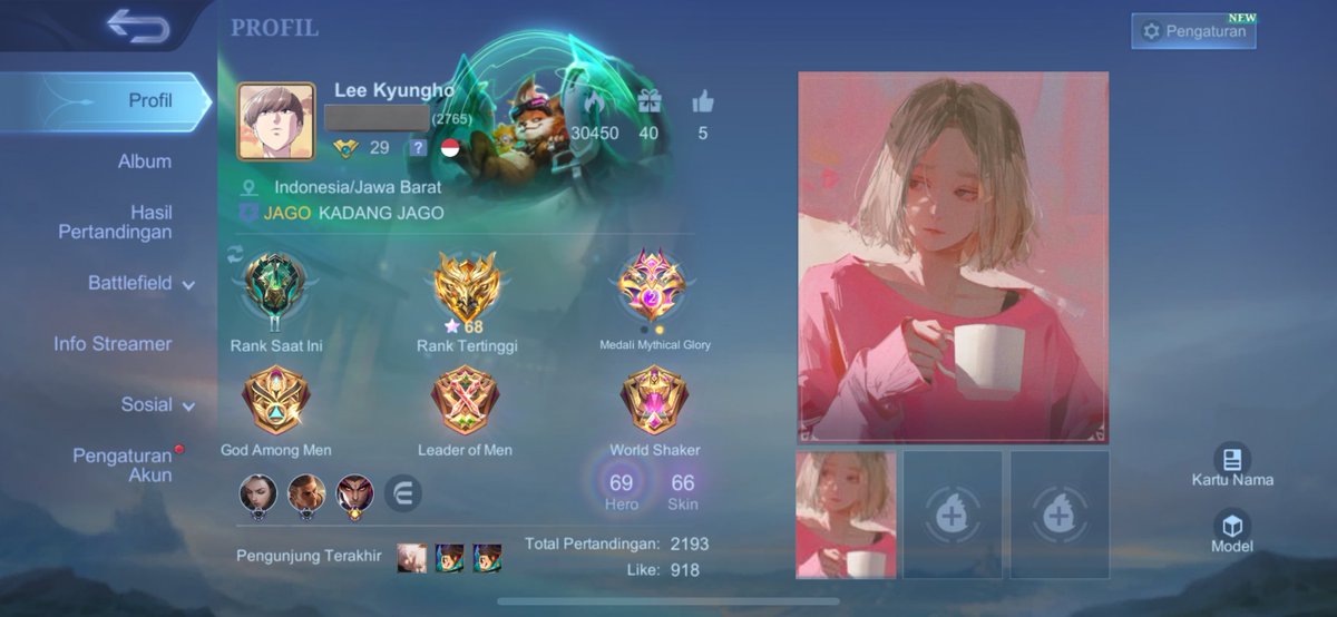 ucuptohorizon's tweet photo. ‼️ WTS ‼️

📌 AKUN ML / MOBILE LEGENDS

• Monsep - Nominus •

📝List :

• rekber on 
• siapkan email kosong aja

top skin
- Dragon Tamer: Ling dan Lancelot
- Recall tas tas biru
sisanya di bawah

price? dm or wa
#zonauang https://t.co/fUyEQh68Vn