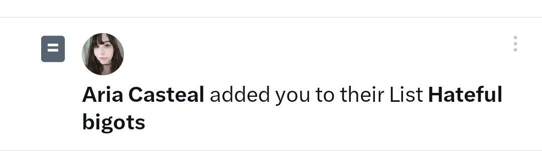 mxwebs20's tweet image. Thanks for the add to your list @AriaCasteal - it's cute. Embarrassing for you of course, but evidently you're so lost in the vortex of your echo-chamber that you can't begin to contemplate any opinion that challenges your own