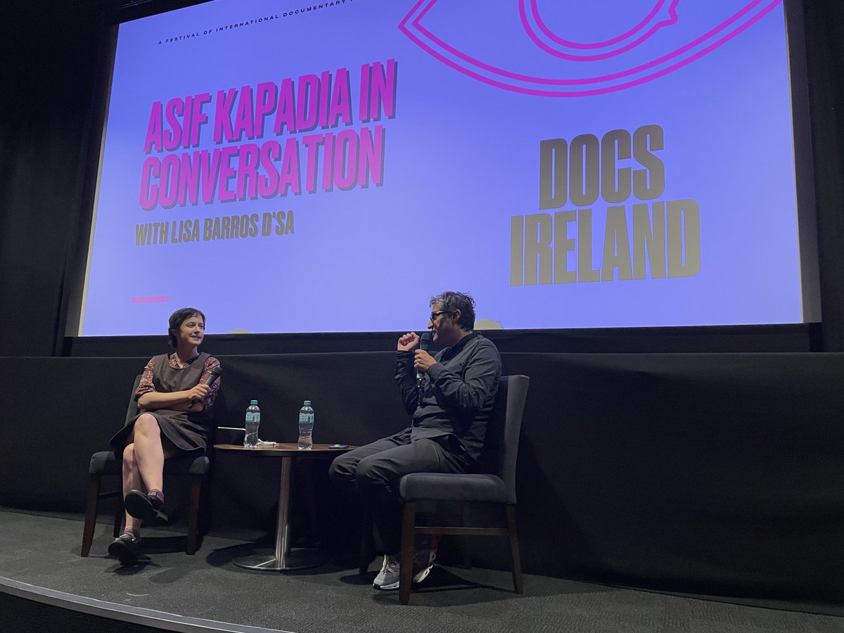 A great event in Belfast, conversation with the absolutely brilliant and most engaging Asif Kapadia