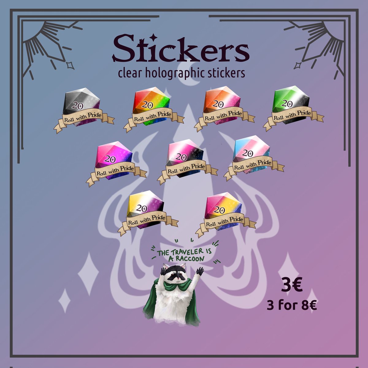 ravensbl00d's tweet image. Raven&apos;s Blood Studio @ Dokomi
Hall 4, booth 4C03
Dokomi is next weekend so here&apos;s some of the stuff I&apos;ll bring with me! I won&apos;t show every single dice and set I have available that would... Take years I feel... But here it is! My #Dokomi catalogue!

(1/2)