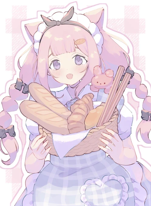 生徒会パン屋さん #にじGTAFA #描くンゴ
