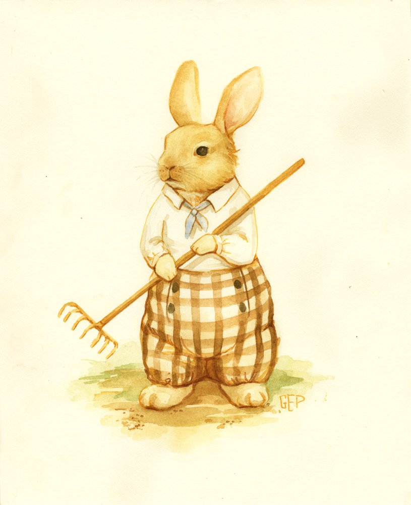 How I imagine myself while working in my garden