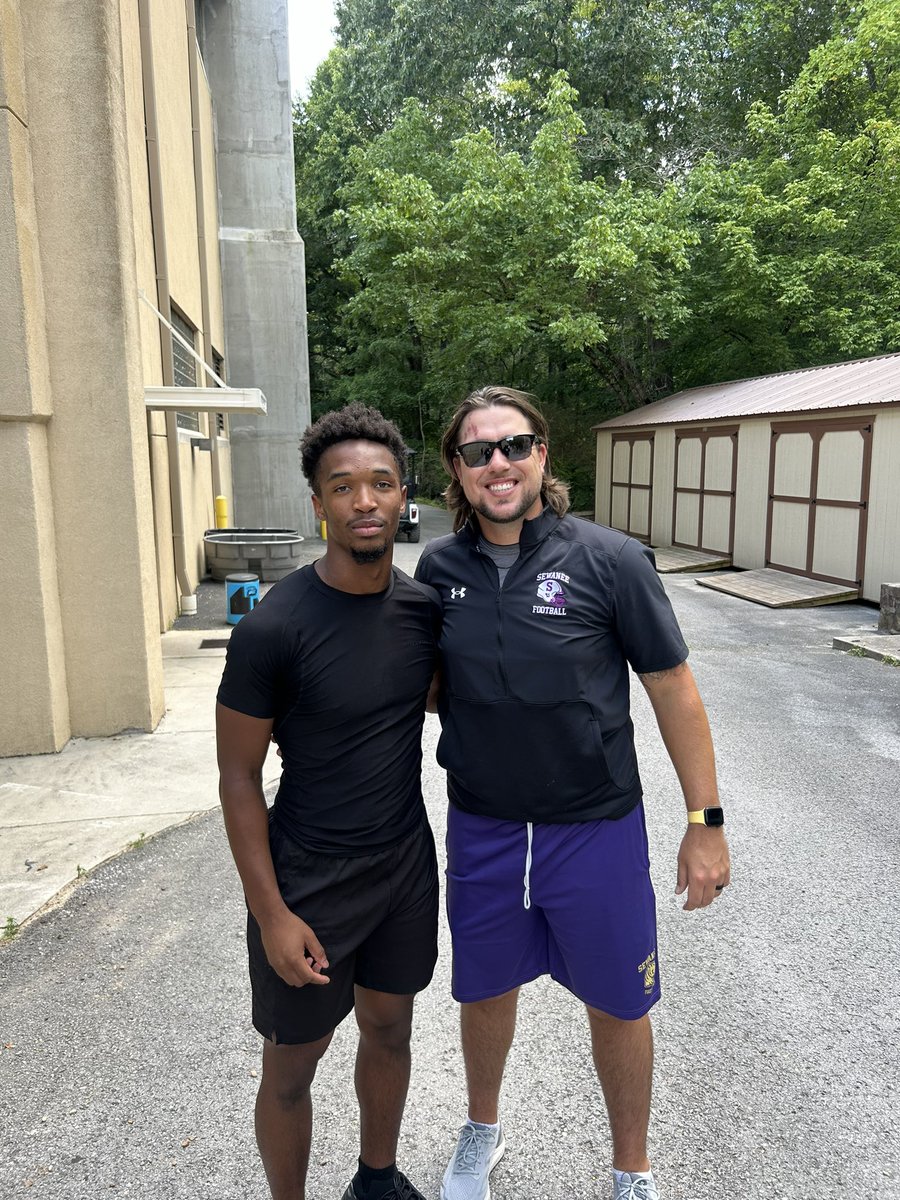 tyyshaunn's tweet photo. the Lord blessed me with an amazing visit at the University of The South today! thank you to all the staff, coaches, and players for the love. @CoachGC_Hobbs @Davis33Coach @RecruitGeorgia #PoundTheRock https://t.co/8WD6W0Nore