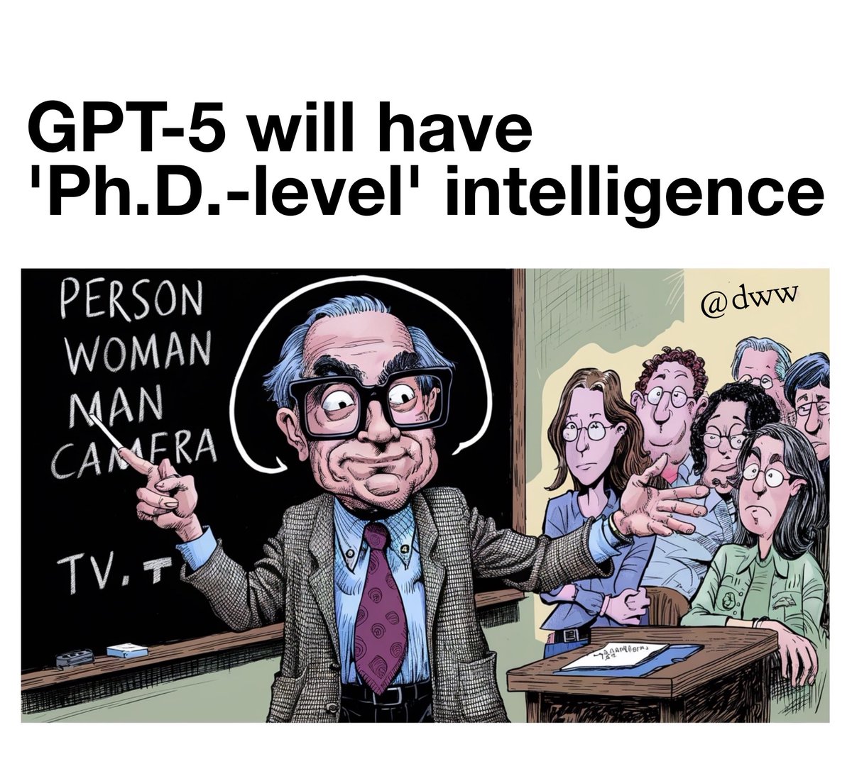 dww's tweet image. GPT-5 will be bigly