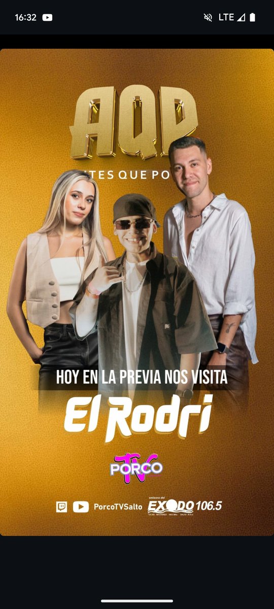 Hoy, en Antes que Porco, la Faca y <a href="/piaquinoness/">PiQui</a> recibirán a El Rodri. No te lo vayas a perder, amiguito.