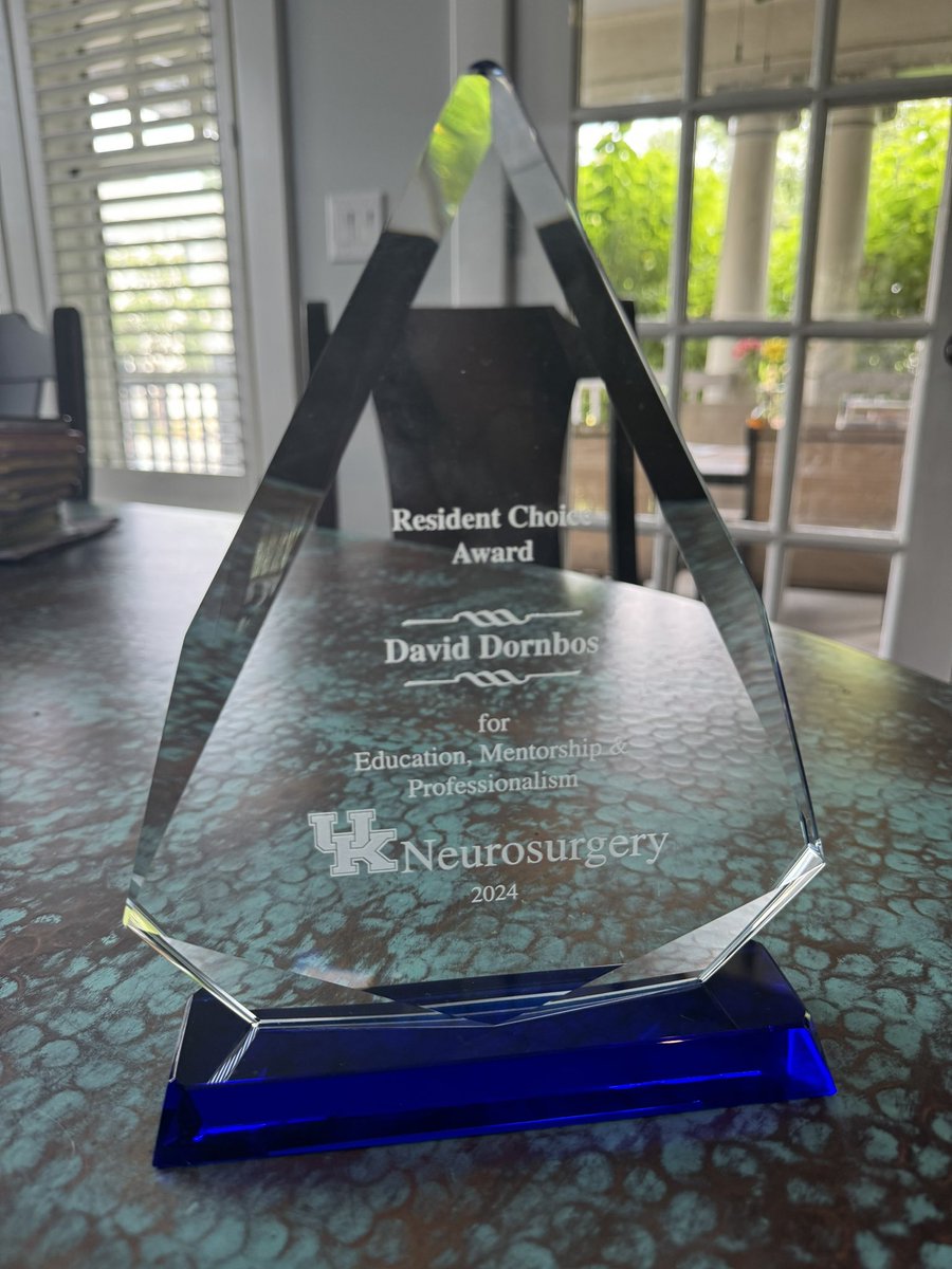 Not sure our residents could’ve given me a better honor. Thankful for all the work they’ve done &amp; the amazing culture we have <a href="/uk_neurosurgery/">University of Kentucky Neurosurgery</a>! Proud to lead &amp; cultivate this phenomenal team