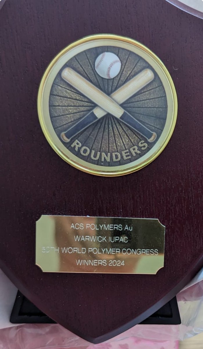 It is not just about science but also sports tournaments. The trophy will go to the winner of the Rounders team! Sponsored by ACS Polymers Au.